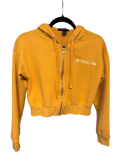 Upcycled by Hello Again - Cropped Yellow Sweatshirt