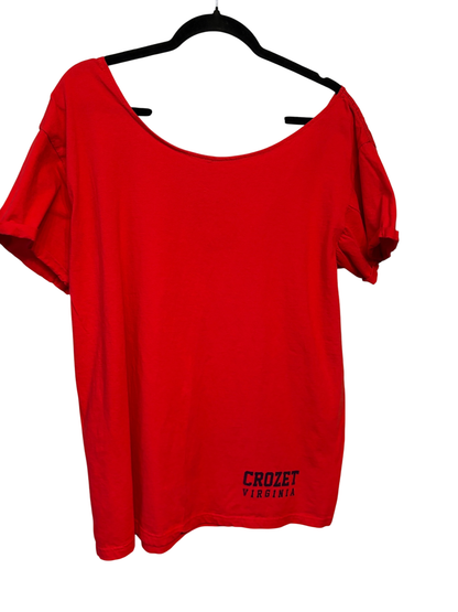 Upcycled by Hello Again - Red Scoop Neck