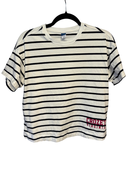 Upcycled by Hello Again - Cropped Striped