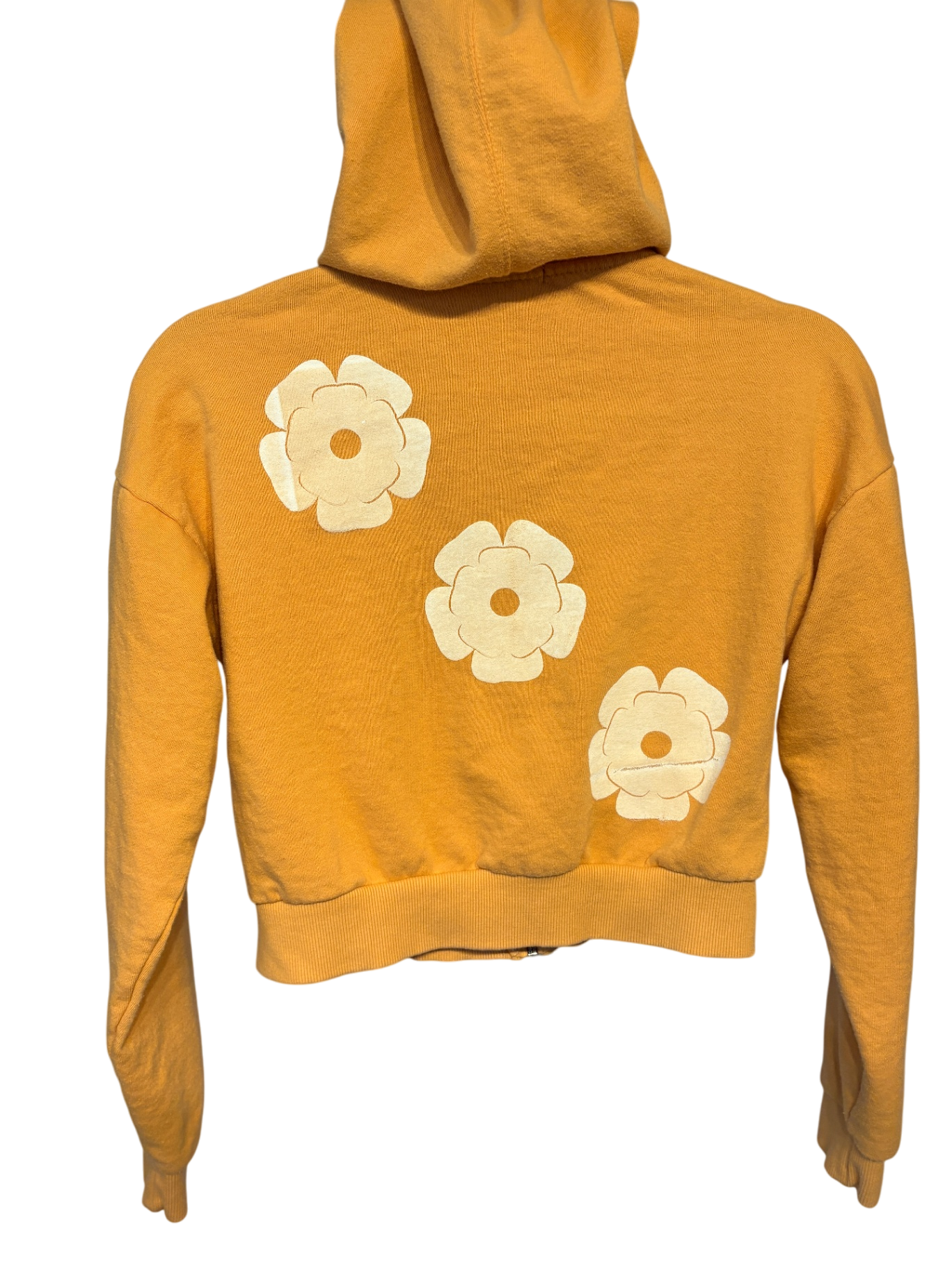 Upcycled by Hello Again - Cropped Yellow Sweatshirt