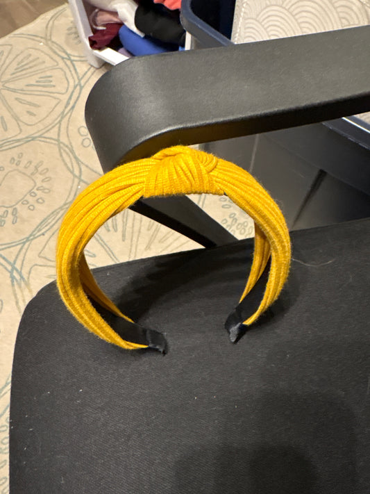 Knot Headband in Yellow