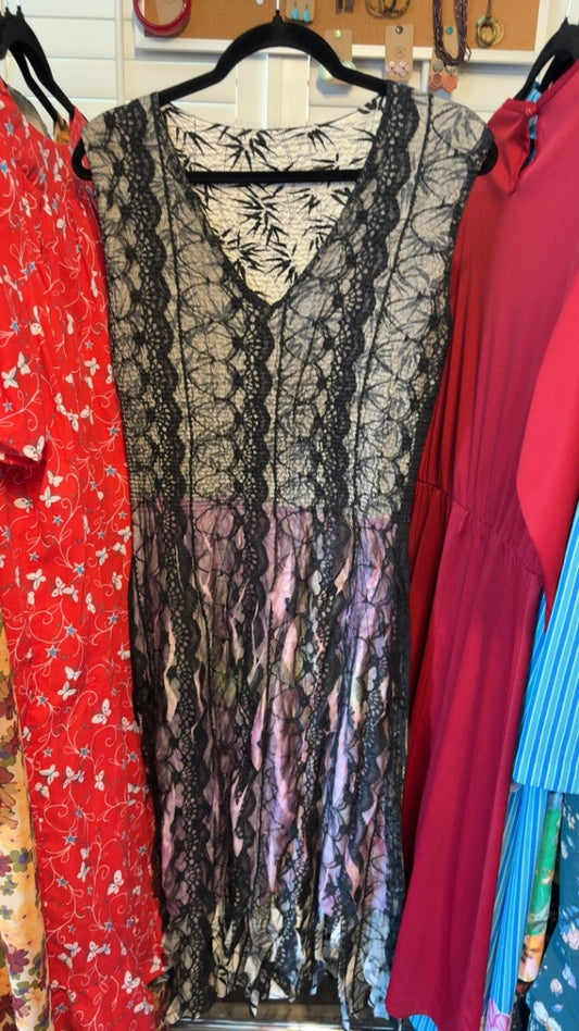 Lindi Dress Reversible Lace Dress