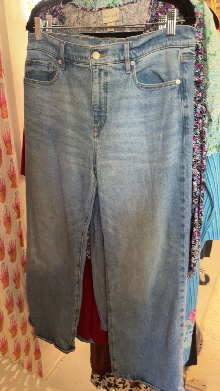 LOFT Barrel Jeans / Size: Fits like L / As Is