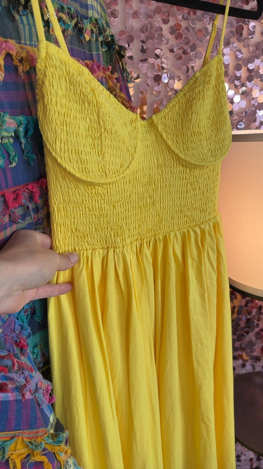 Fortunate One Underwire Dress in Yellow NWT / Size: M