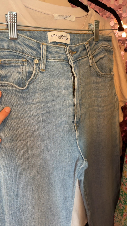 Just Black Denim Jeans / Size: 29/8/M