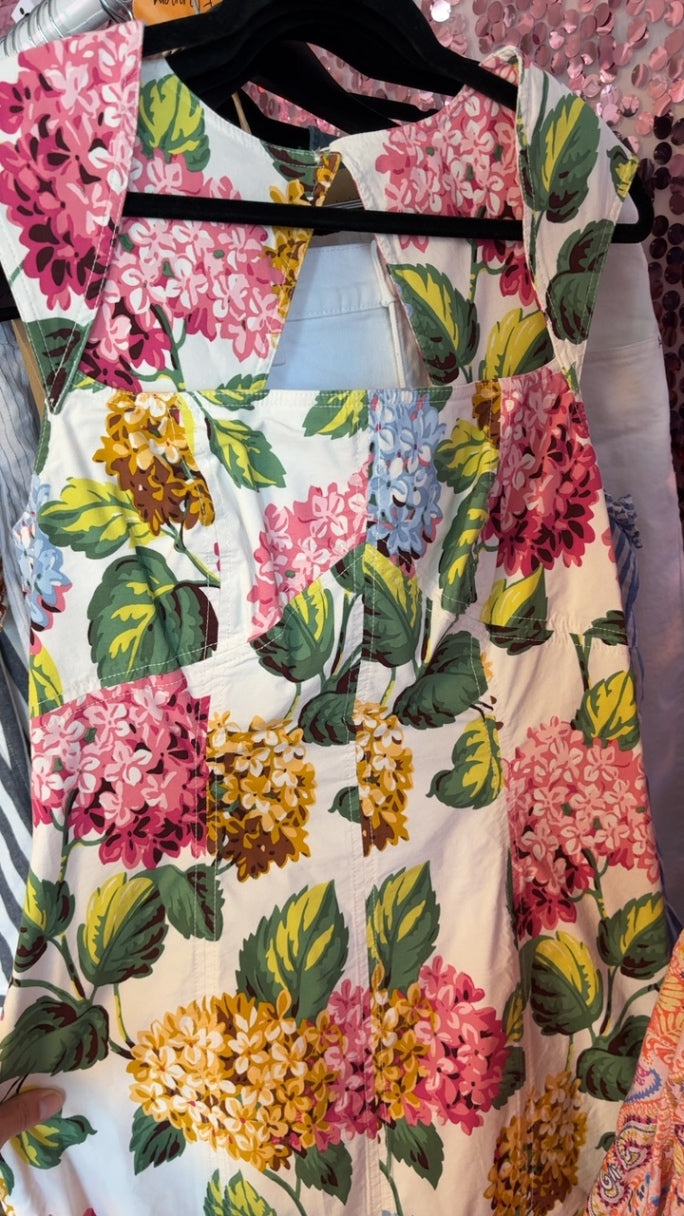 Anthropologie Cotton Square Neck Dress / Size: 14/L