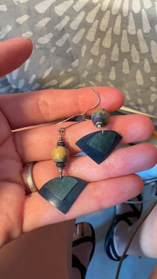 Geometric Drop Earrings