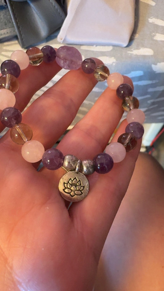 Lotus Charm Bracelet