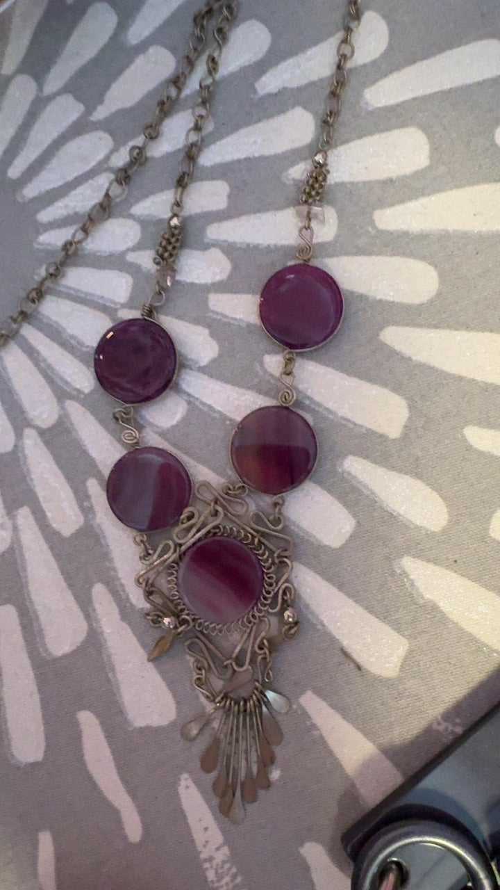 Agate Drop Necklace