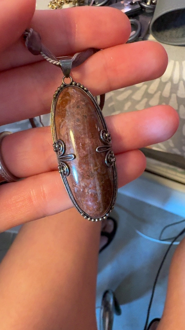 Sun Stone Pendant Necklace