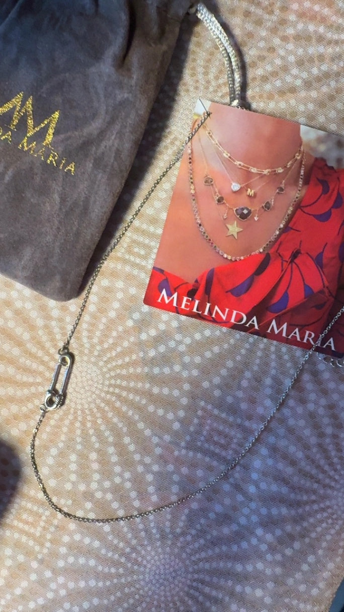 Melinda Maria Safety Pin Necklace