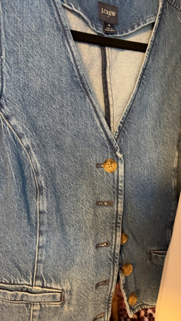 J. Crew DenimVest / Size: 4/S