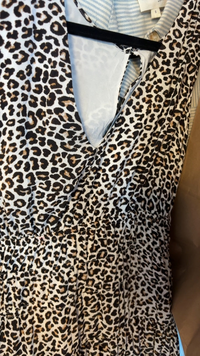 J. Crew Leopard Midi Dress / Size: XS