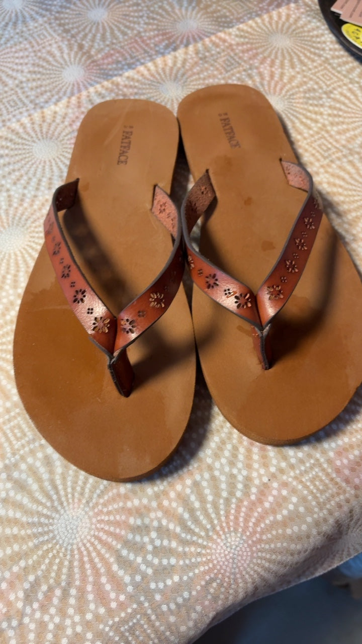 Faux Leather Sandals