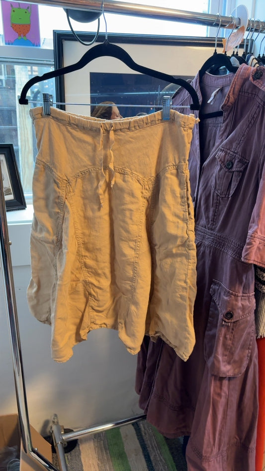 Athleta Linen A-Line Skirt / Size: S