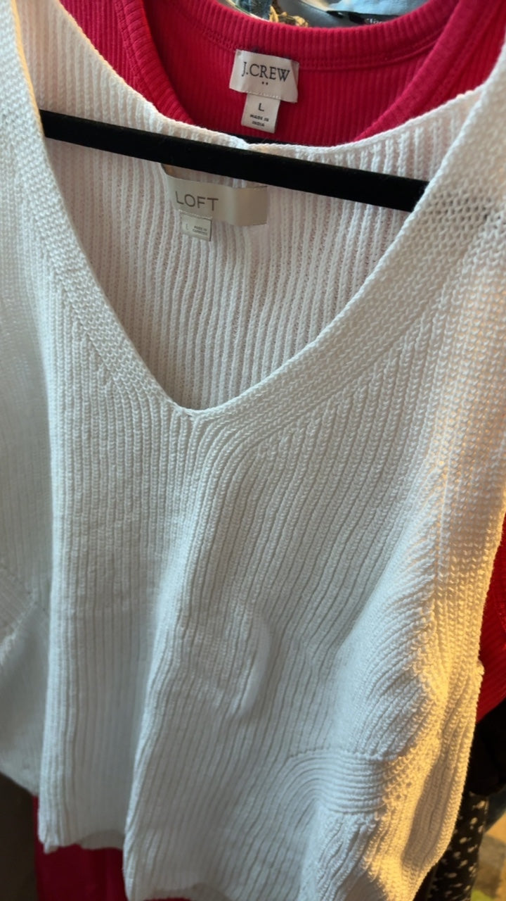 LOFT Knit Tank / Size: L