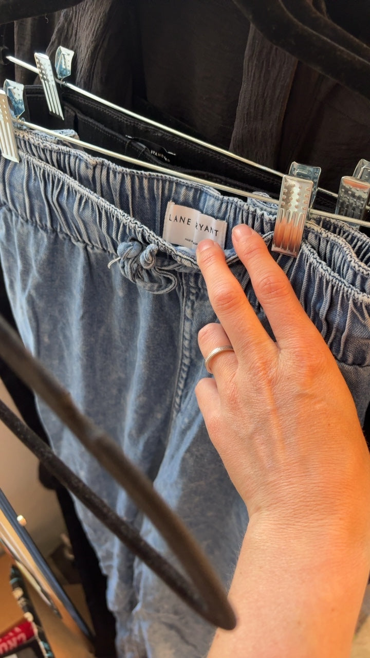 Lane Bryant Chambray Pull On Jeans / Size: 20/XXL