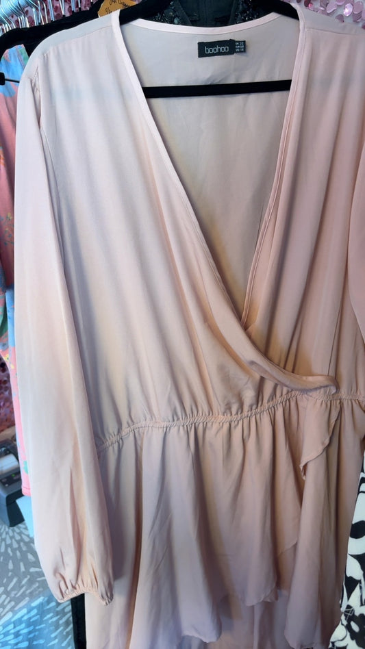 Boohoo Pink Dress / Size: 18/XL