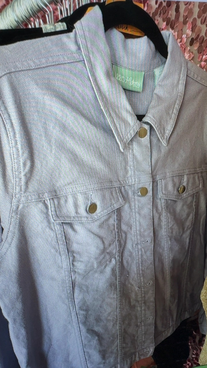 220 Hickory Denim Jacket in Lavender / Size: M