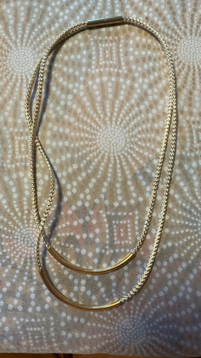 Magnetic Golden Rope Necklace