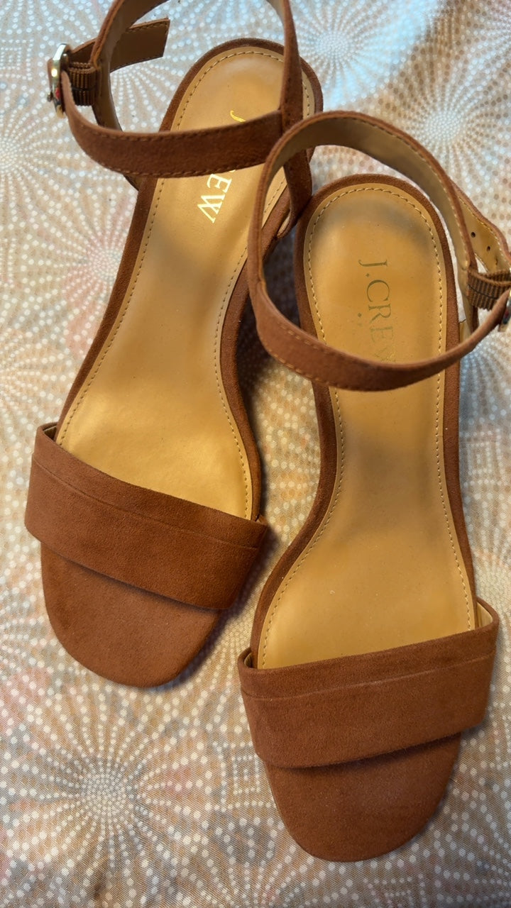 J. Crew Wedge Suede Heels / Size: 7.5