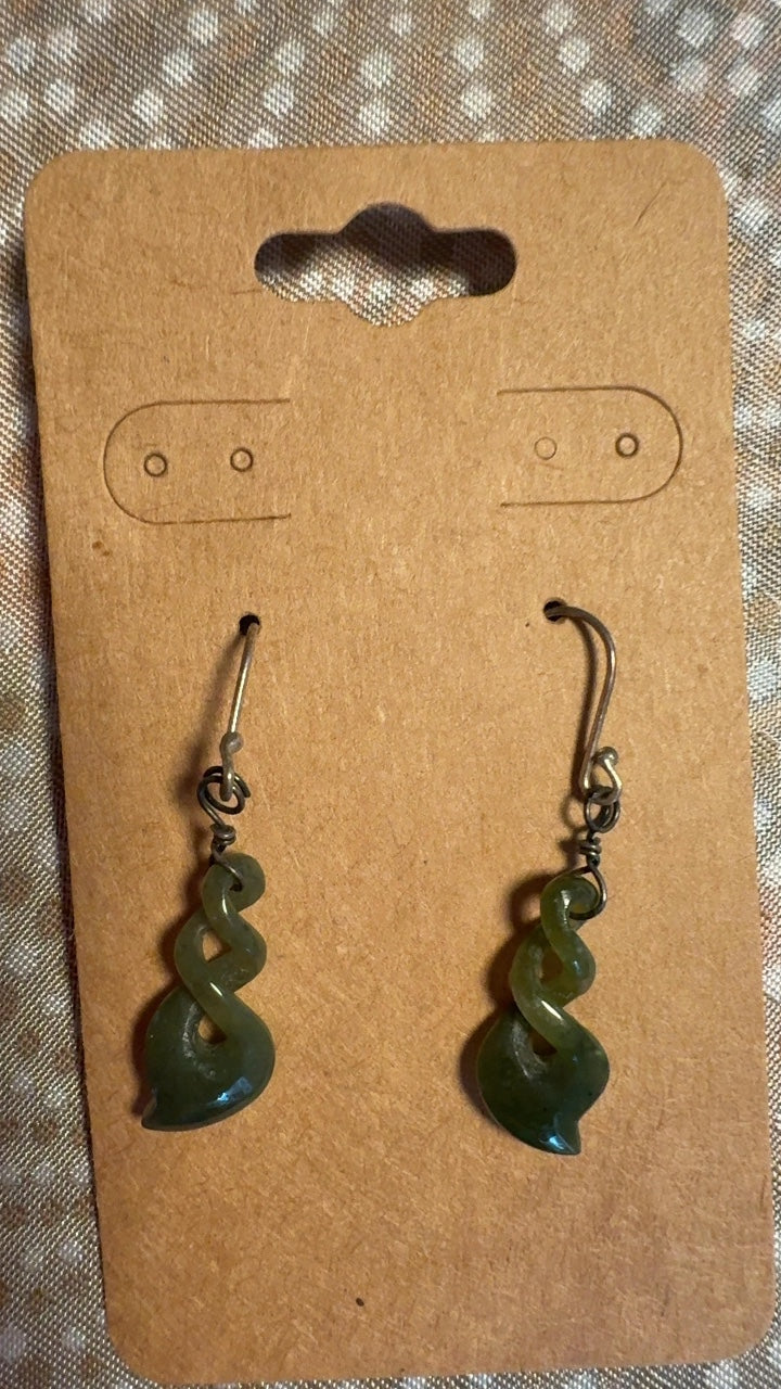 Jade Twist Earrings