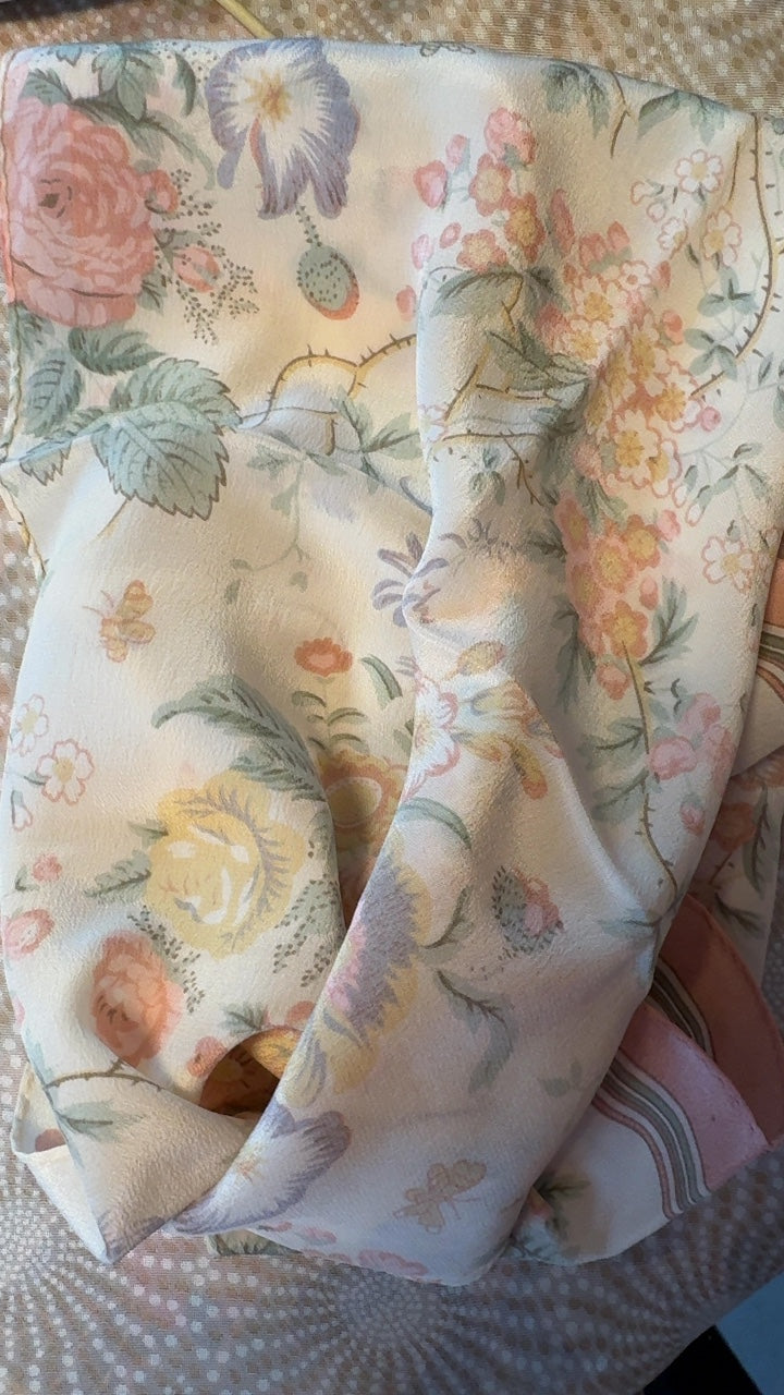 Jones New York Silk Floral Scarf