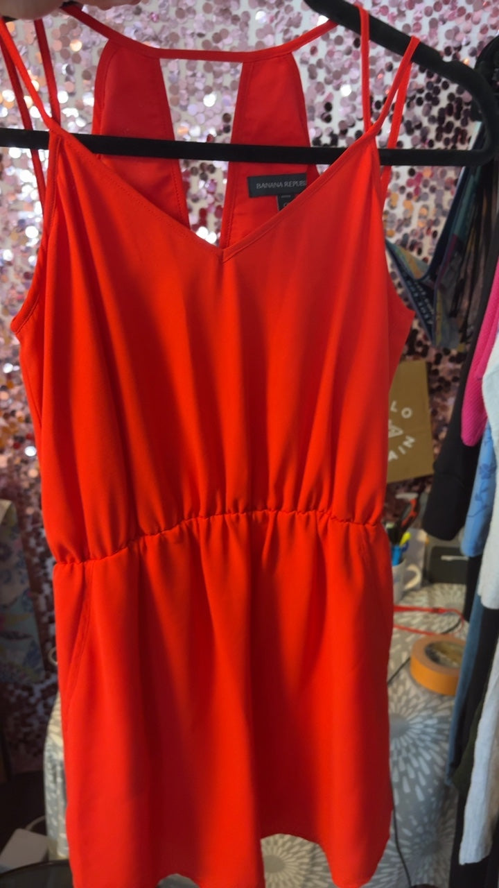 Banana Republic Mini Dress in Red / Size: 0P/XS