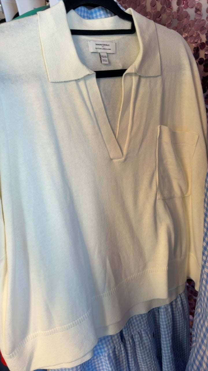 Banana Republic Boxy Knit Shirt / Size: XS/S