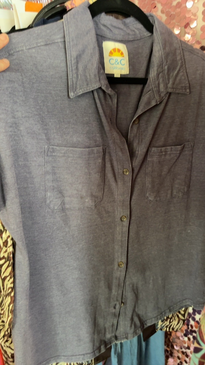 C&C Button Up Pocket Shirt / Size: M