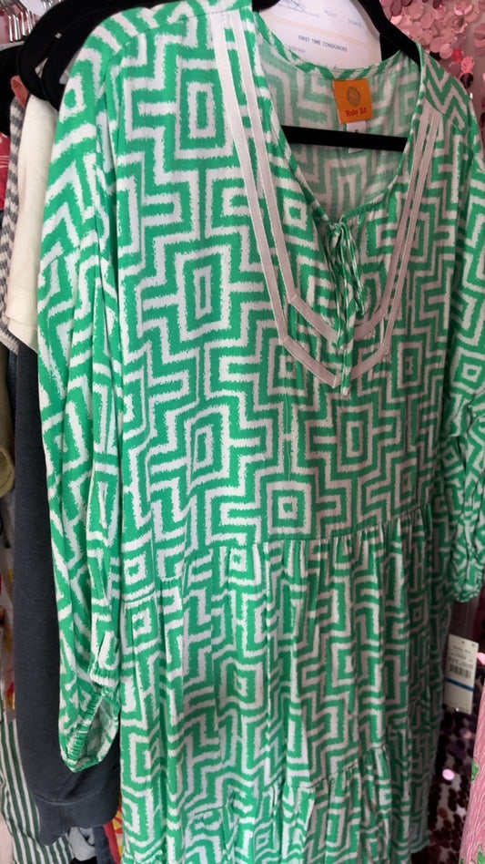 Ruby Rd Geometric Dress / Size: XL