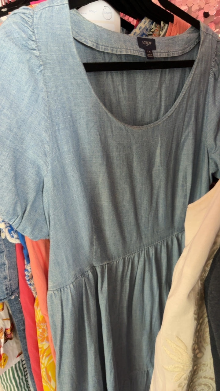 J. Crew Chambray Dress / Size: 14/L