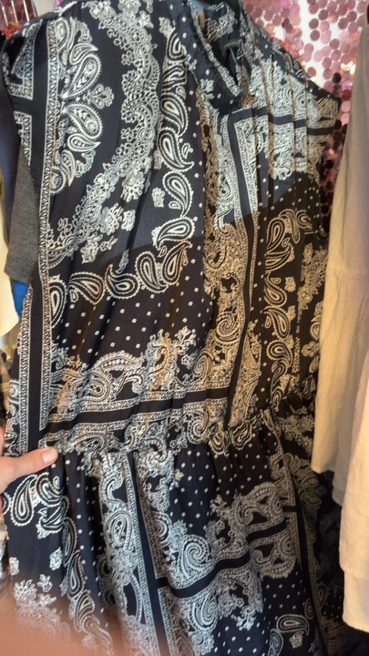 ANN TAYLOR Bandana Print Dress / Size: XL