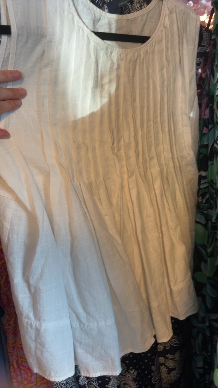 Peplum Linen Blend Shirt / Size: XXL