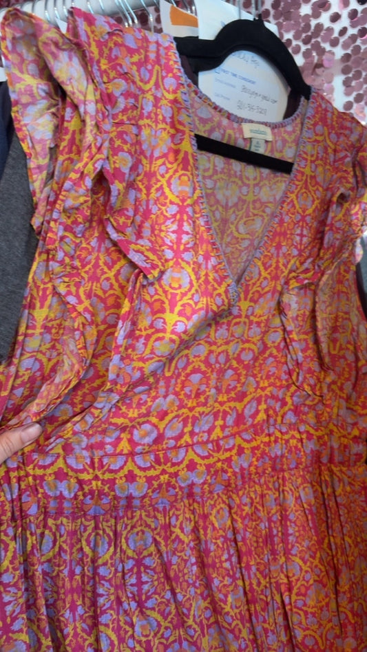 Sundance Cap Sleeve Dress in Pink / Size: XL