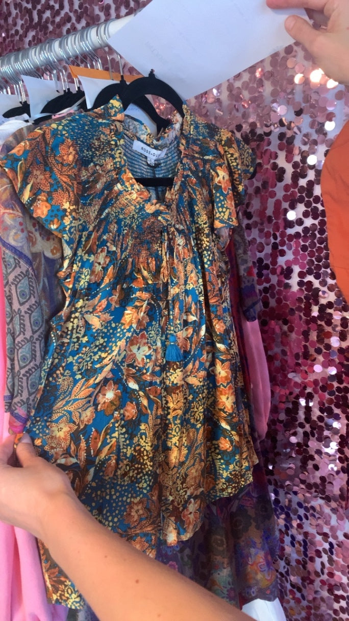 Rose + Olive Tassel Shirt NWT / Size: S