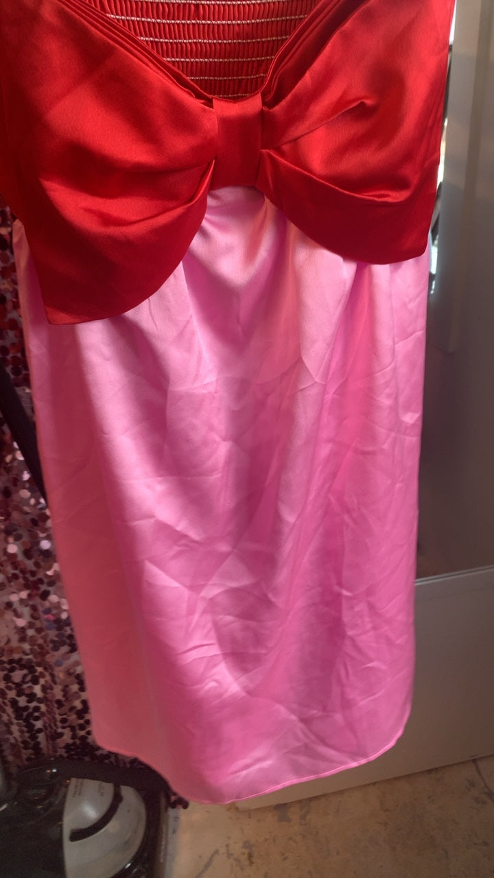 Mumu Red Bow Dress / Size: S