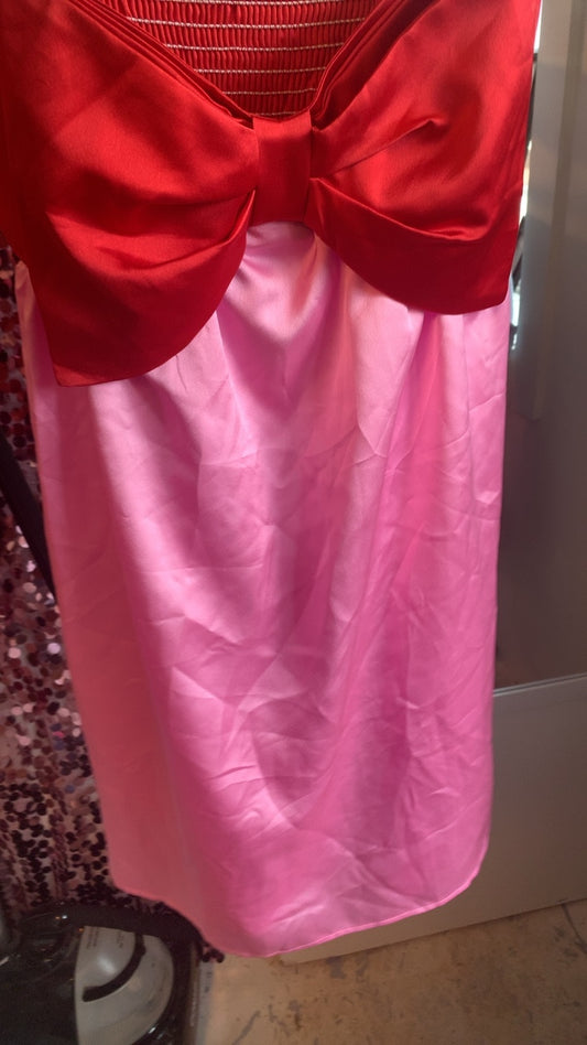 Mumu Red Bow Dress / Size: S