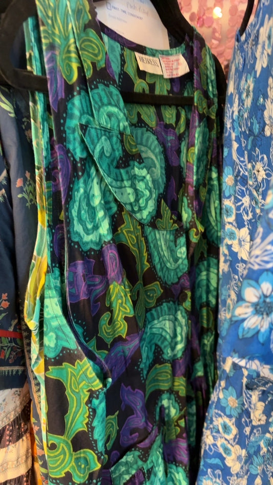 VINTAGE Heiress Cotton Sleeveless Dress / Size: XL