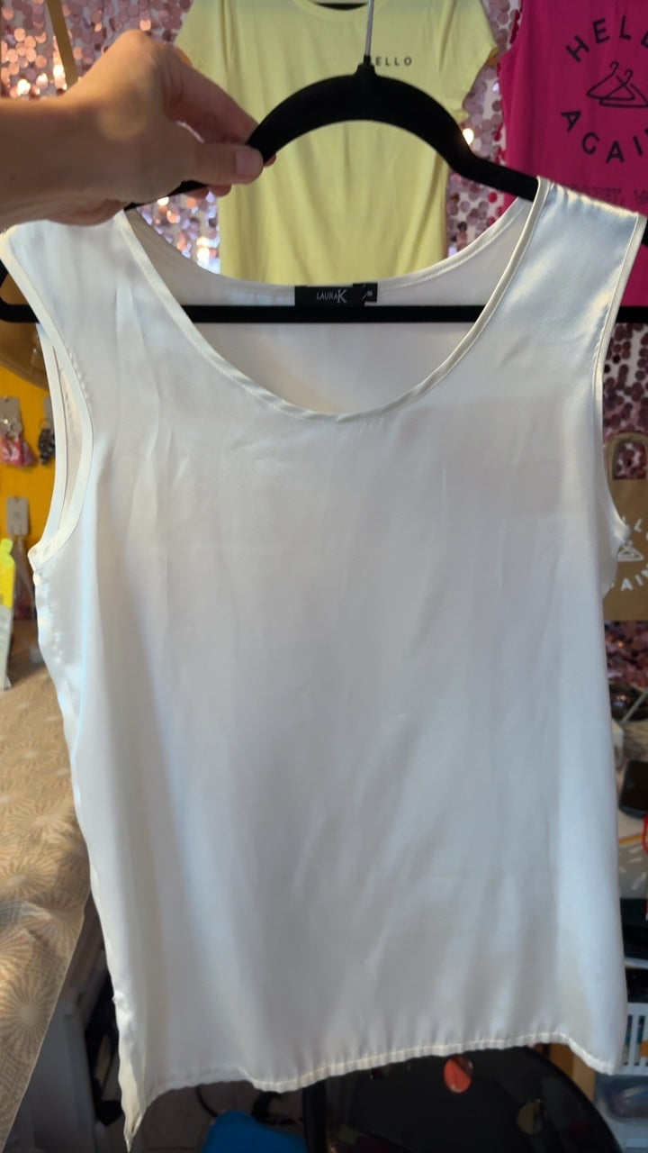 LauraK Silky Sleeveless Tank / Size: 8/M