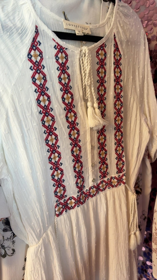 LoveStitch Embroidered Dress NWT / Size: M