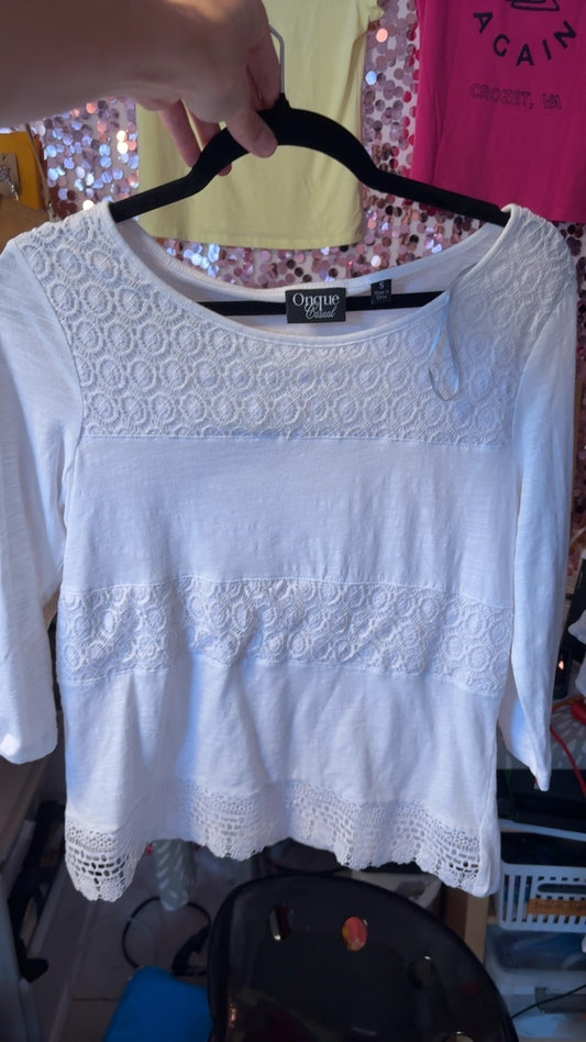 Onque Lace Shirt / Size: S