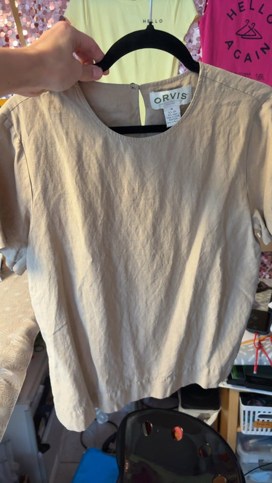 Orvis Silk and Linen Shirt / Size: M
