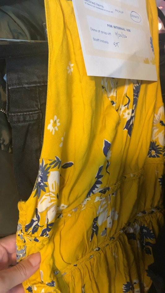 Japna Maxi Dress in Yellow / Size: S