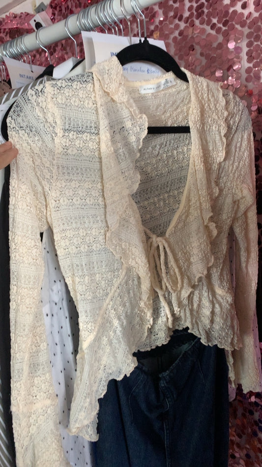 Altard State Laced tie shirt / Size: M