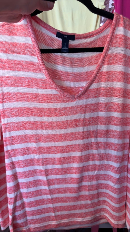 GAP Striped Long Sleeve Shirt / Size: XS