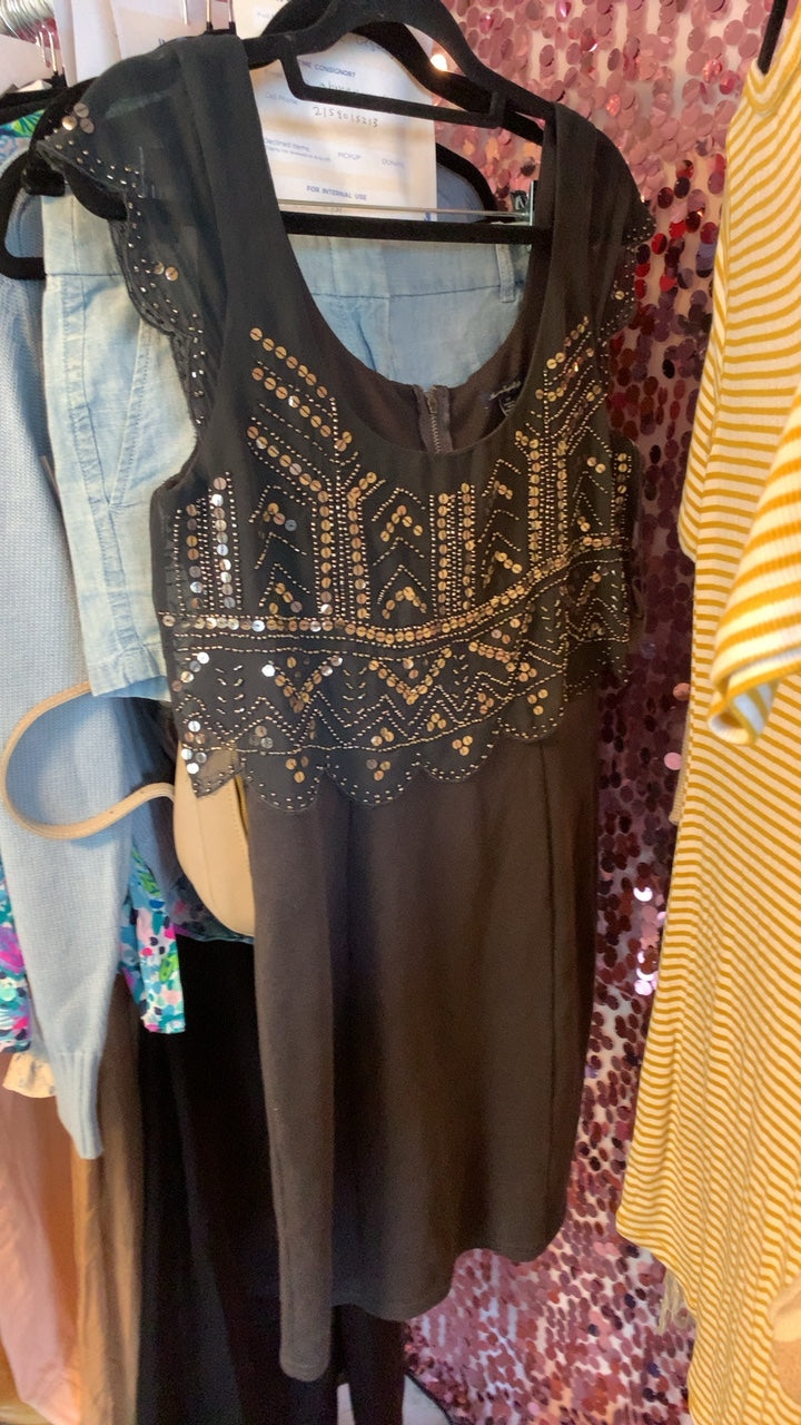 American Eagle Black Sparkle Dress / Size: S