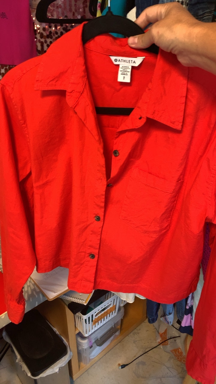 Athleta Tomato Shirt / Size: S