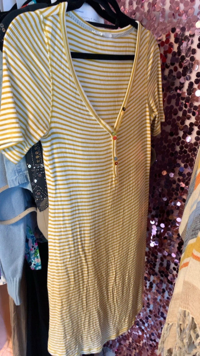 Pure & Good by Anthro Fun Button Dress AS IS / Size: XS