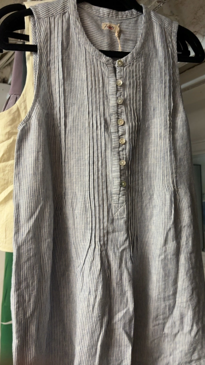 Faherty Sleeveless Linen Dress NWT / Size: S